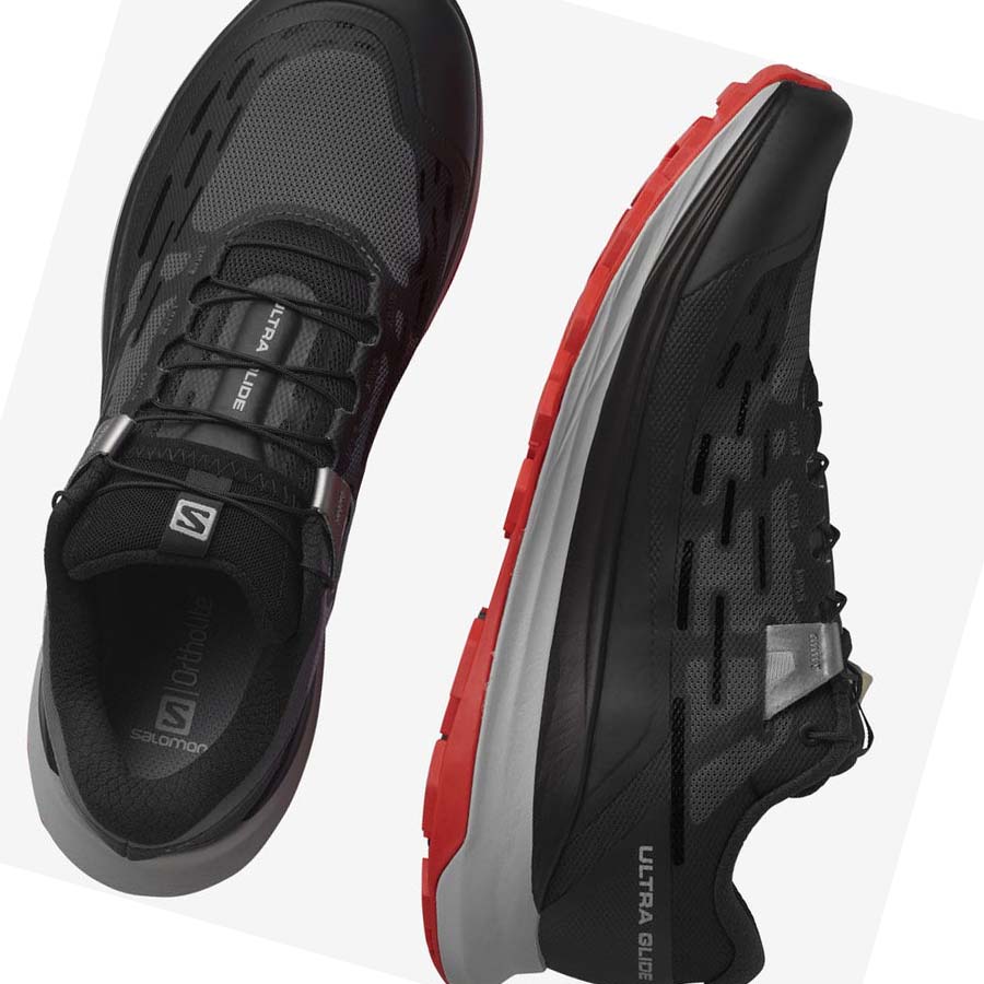 Salomon ULTRA GLIDE Trail Futócipő Férfi Fekete | HU 2138WNB